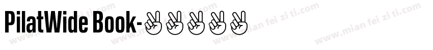 PilatWide Book字体转换